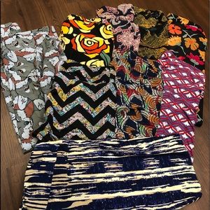 Lot of 9 LulaRoe TC Leggings